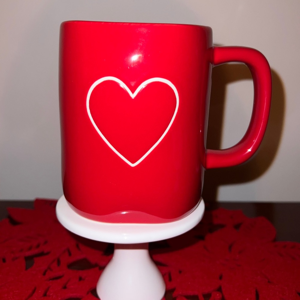 Rae Dunn Heart Mug/Red
